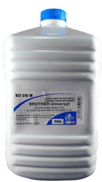 

Тонер B&W (Black&White) BST-310-1K для Brother Universal (TN-2075/2080/2090/1075 HL 2030/35/40/2140/50/70/2240/1112) (фл. 1кг) Standart фас.Россия, BST-310-1K