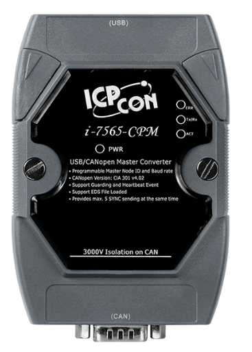 

Преобразователь ICP DAS I-7565-CPM CR Module with one CAN port, CANopen master library of VC++, 80186 80MHz CPU, 512K flash, 512, I-7565-CPM
