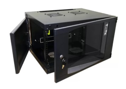 

Шкаф настенный 19", 9U TWT TWT-CBWNG-9U-6x4-BK 550x450, стеклянная дверь, черный, TWT-CBWNG-9U-6x4-BK