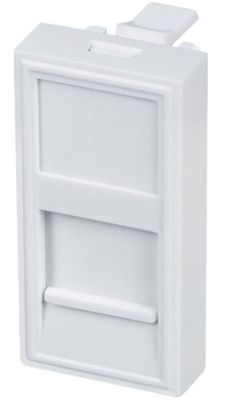 

Вставка Cabcoil CC-22.5-1M Mosaic 45х22.5 для одномодульного формата Keystone Jack типа rj-45, rj-12, CC-22.5-1M