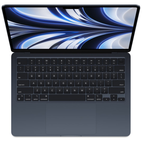 фото Ноутбук  Apple MacBook Air (2022) в Уфе 13.6 ", M, 16 Гб RAM, 256 Гб SSD, M2 8-Core GPU, Черный