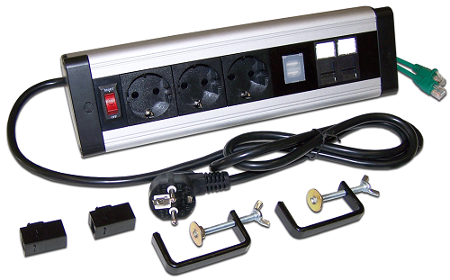 

Блок розеток Lanmaster LAN-WA-DC/3G+2UC+2C6 3 эл. модуля, 2 USB модуля, 2 порта кат.6, LAN-WA-DC/3G+2UC+2C6