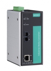 

Медиа-конвертер MOXA PTC-101-M-SC-HV 10/100BaseT(X) to 100BaseFX converter, multi-mode, SC, 1 isolated power (88-300 VDC or 85-264 VAC), PTC-101-M-SC-HV