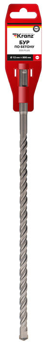 

Бур KRANZ KR-91-0075 по бетону 12x800x740 мм SDS PLUS, KR-91-0075