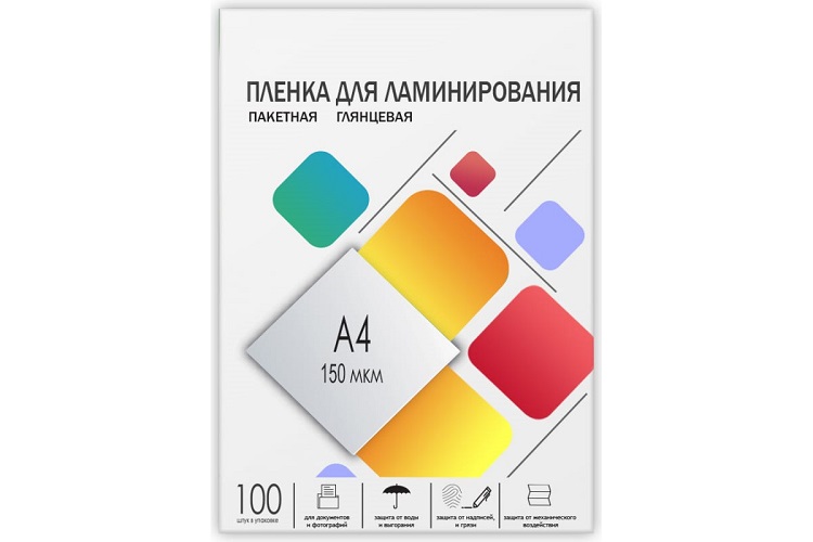 

Пленка ГЕЛЕОС LPA4-150 для ламинирования, А4, 216х303, 100шт, 150 мкм, LPA4-150