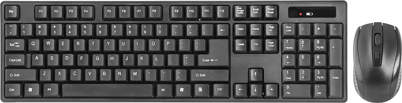 

Клавиатура и мышь Wireless Defender C-915 45915 черные, C-915