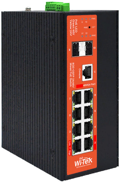 фото Коммутатор промышленный управляемый Wi-Tek WI-PMS310GF-Alien-I v2 в Омске