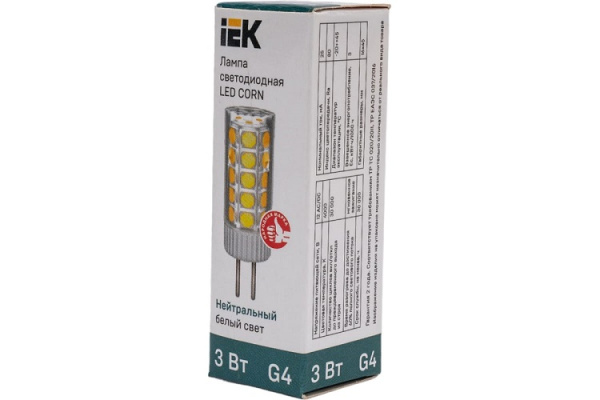 фото Лампа светодиодная IEK LLE-CORN-3-012-40-G4 в Уфе
