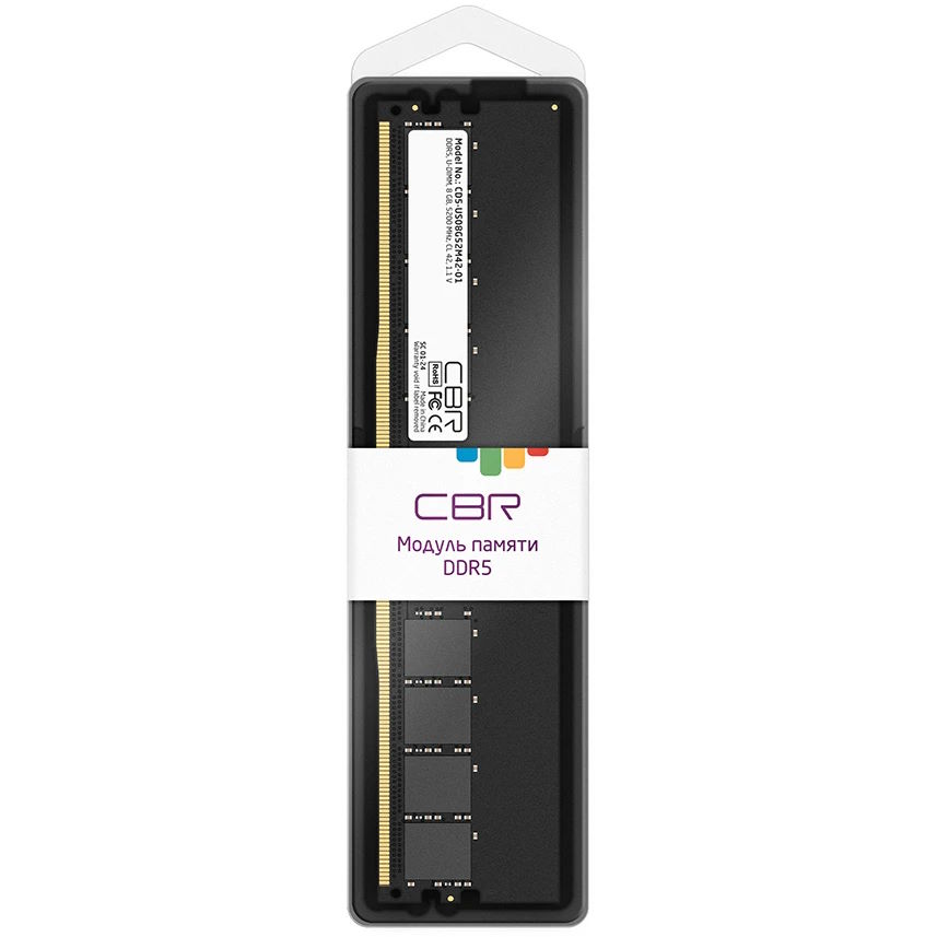 

Модуль памяти DDR5 8GB CBR CD5-US08G52M42-01 PC5-41600 5200MHz CL42 1.1V, CD5-US08G52M42-01