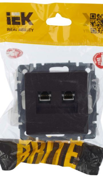 фото Розетка компьютерная двойная IEK BR-K20-1-K45 в Красноярске