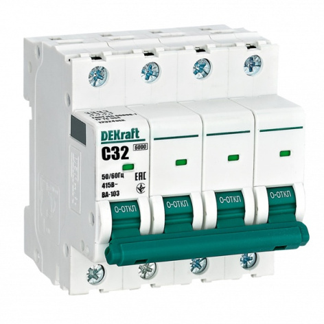 Изображение товара Автоматический выключатель DEKraft 12324DEK для защиты электросетей