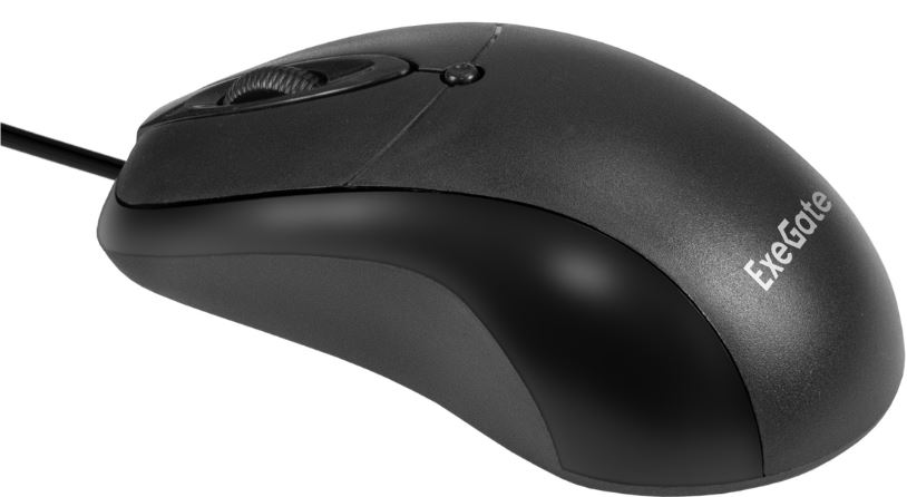 

Мышь Exegate B100 EX298195RUS (USB, оптическая, 1000dpi, 3D, 3 кнопки и колесо прокрутки, длина кабеля 1,5м, черная, Color Box), B100