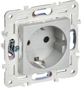 фото Розетка с заземлением  IEK SK-R14-16-1-K23