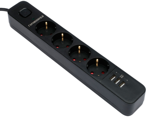 фото Сетевой фильтр  Garnizon EPS-4-U3-B-2 в Волгограде