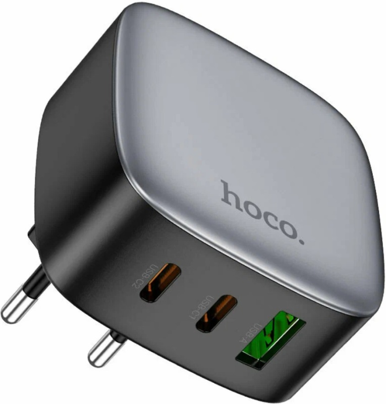 

Зарядное устройство сетевое Hoco CS33A PD30W(TYPE-C TO TYPE-C) 17536 30W 3A+2.5A+2A+1.5A (PD+QC) 2xUSB/USB type-C универсальное серый, CS33A