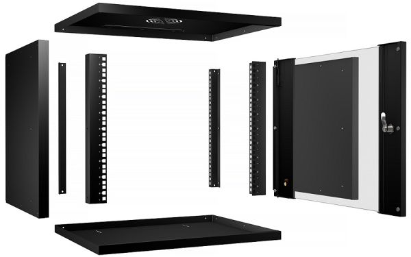 фото Шкаф настенный 19", 9U Cabeus WSC-05D-9U55/45-BK в Нижнем Новгороде