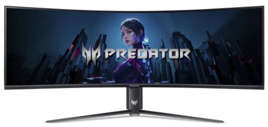 

Монитор 57" Acer Predator Z57bmiiphuzx UM.NZ7EE.001 black, VA, 7680x2160, 120 Hz, 1ms, 1000cd/m2, 178°/178°, 3000:1, 2xHDMI, DP, TypeC, USB3.2, Audio, Predator Z57bmiiphuzx