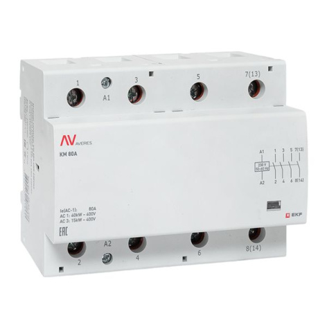фото Контактор модульный EKF km-av-6-80-40-230V в Екатеринбурге