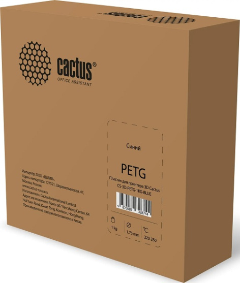 фото Пластик для принтера 3D PETG Cactus CS-3D-PETG-1KG-BLUE в Красноярске