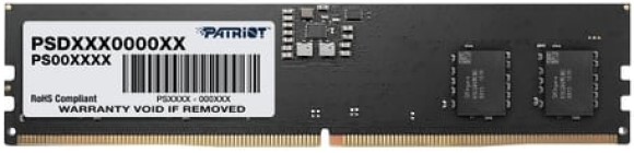 

Модуль памяти DDR5 8GB Patriot Memory PSD58G480041 Signature line PC5-38400 4800MHz CL40 ECC 1.1V, PSD58G480041