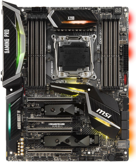 фото Материнская плата ATX MSI X299 GAMING PRO CARBON