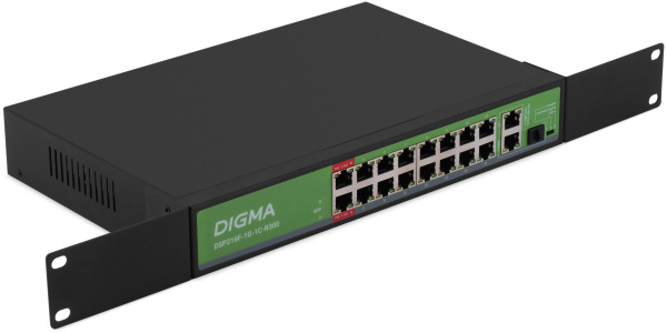 фото Коммутатор неуправляемый Digma DSP216F-1G-1C-R300 в Самаре