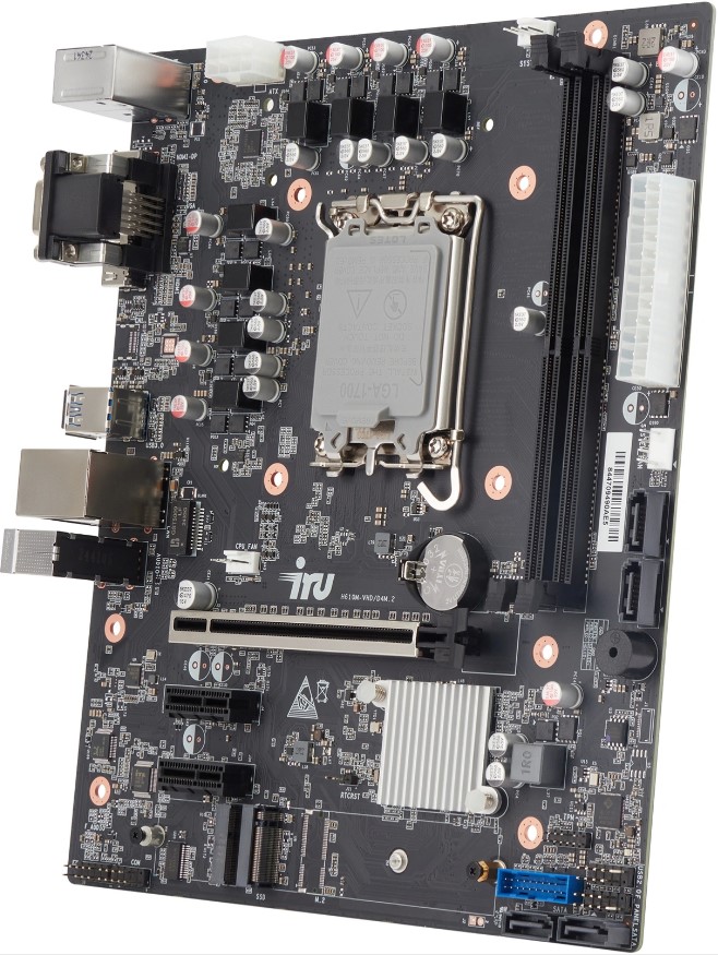 

Материнская плата mATX iRu 2090368 (LGA1700, H610, 2*DDR4 (3200), PCIe, M.2, 4*SATA, 2*USB 3.2, 4*USB 2.0, HDMI, DP), 2090368