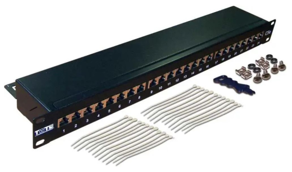 фото Патч-панель 19" 24xRJ45, FTP, Кат. 6 TWT TWT-PP24STP/6 в Челябинске
