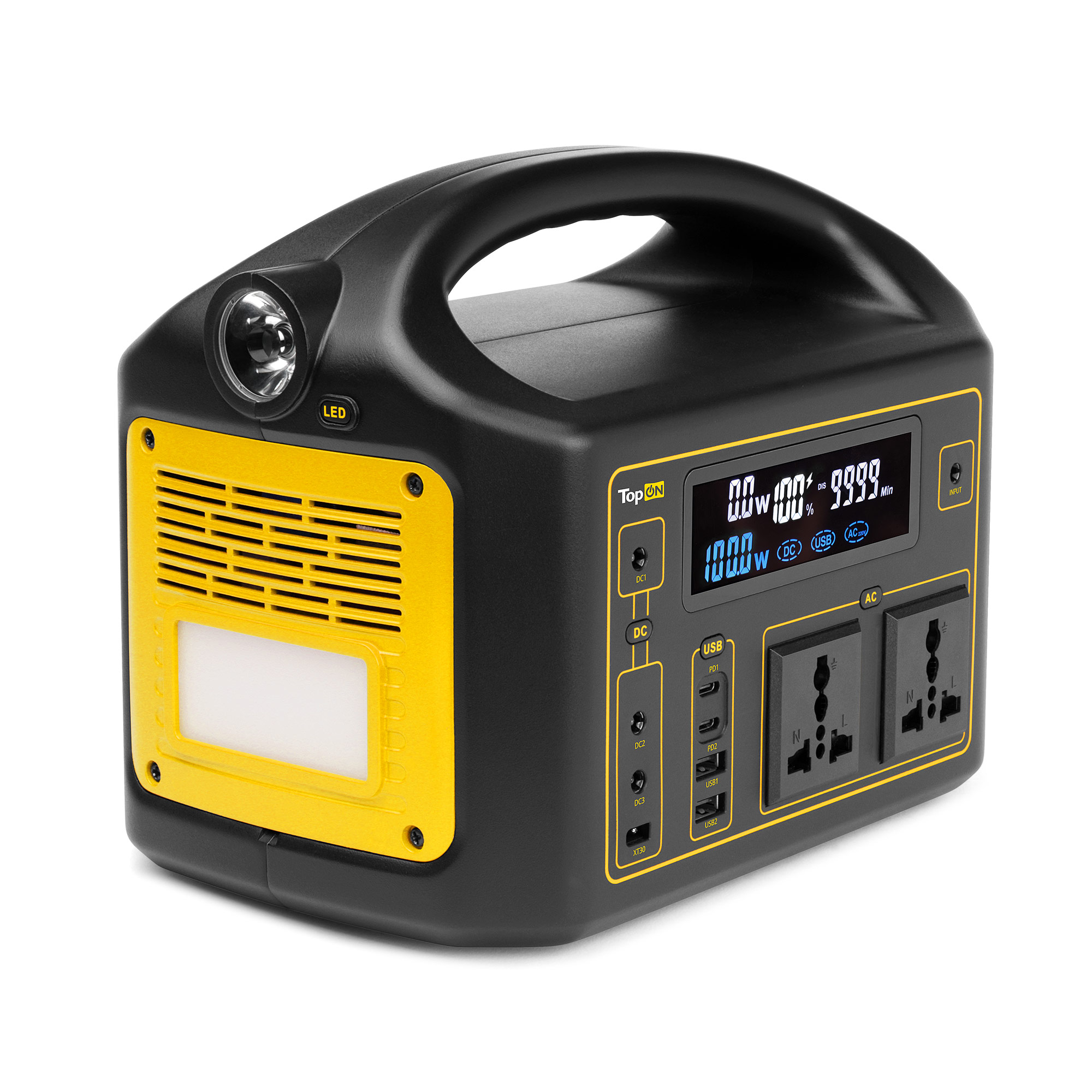 

Аккумулятор внешний универсальный TopOn TOP-X220 160800mAh, 2 AC 220V 300W, DC1 5V-24V 80W, DC2/DC3 60W, XT30, 2 Type-C PD 60W/18W, USB1/USB2 QC3.0, ф, TOP-X220