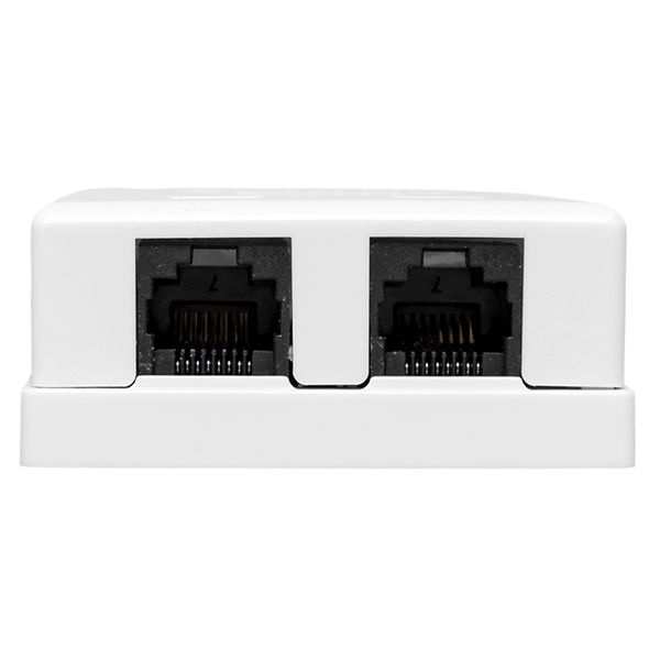 

Розетка компьютерная настенная EKF TRP-WBOX-2RJ45-6UTP-WH TERACOM PRO Cat.6 неэкран. 2 порта RJ-45 Dual IDC белая, TRP-WBOX-2RJ45-6UTP-WH