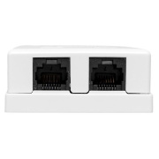 фото Розетка компьютерная EKF TRP-WBOX-2RJ45-6UTP-WH
