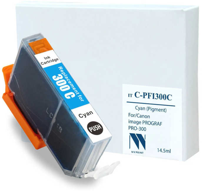 

Картридж струйный NVP NV- PFI-300С C-PFI300 C для Canon imagePROGRAF PRO-300, NV- PFI-300С
