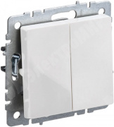 фото Переключатель двухклавишный IEK BR-V22-0-10-K01-PRO