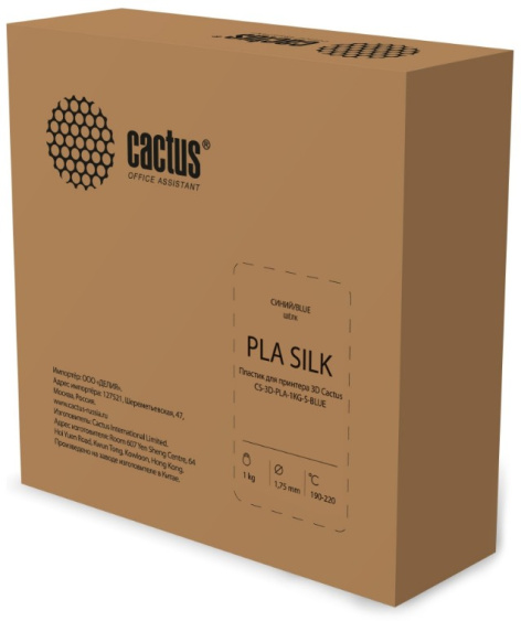 фото Пластик для принтера 3D PLA Cactus CS-3D-PLA-1KG-S-BLUE в Перми