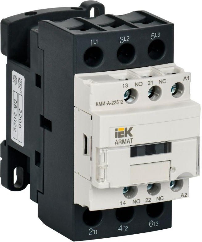 

Контактор IEK AR-ACC-21-025-036-11 ARMAT КМИ-А-22512 LC1D 25А 36В/АС3 1NO/1NC, AR-ACC-21-025-036-11