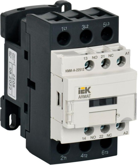 Изображение товара Контактор электромагнитный IEK AR-ACC-21-025-036-11 для трехфазных электродвигателей