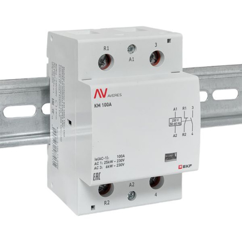 фото Контактор модульный EKF km-av-3-100-11-230V в Екатеринбурге