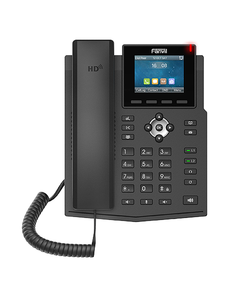 

Телефон VoiceIP Fanvil X3SG 2xEthernet 10/100/1000, 4 SIP аккаунта, HD аудио, цветной дисплей 2,8”, запись на 1000 абонентов, OPUS, PoE, X3SG