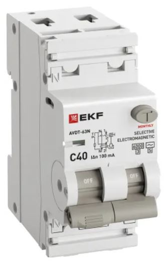 фото Автомат дифференциальный EKF D63N26MS40C100 в Казани