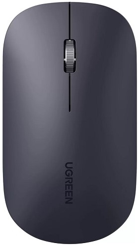 

Мышь Wireless UGREEN MU001 90372 4000 dpi, цвет: серо-черный, MU001