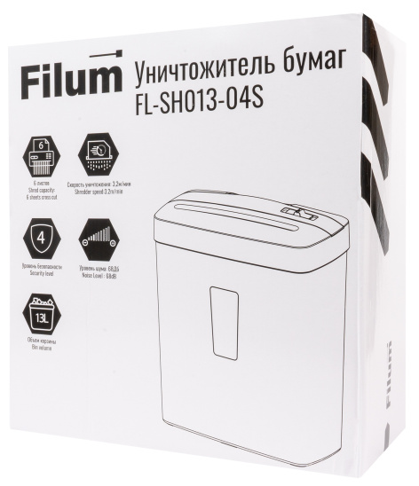 фото Уничтожитель бумаг Filum FL-SH013-04S в Ростове-на-Дону