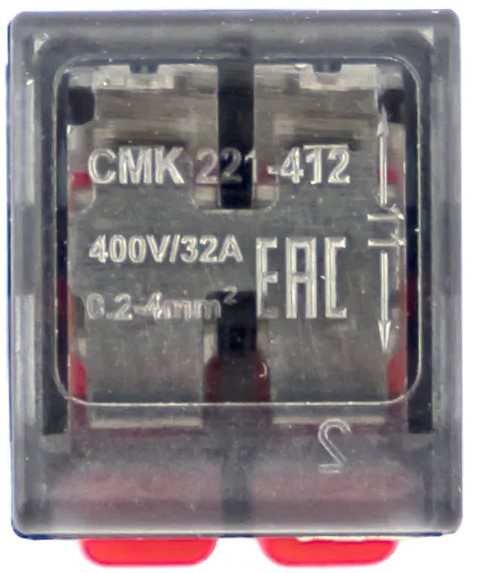 

Клемма соединительная EKF plc-smk-221-412b-20 СМК 221-412 с рычагом 2 отверстия блистер (20шт.), plc-smk-221-412b-20