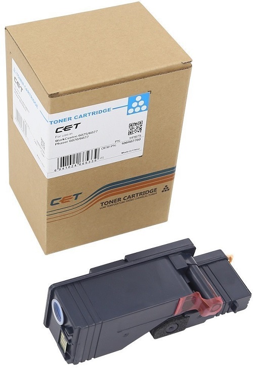 

Тонер-картридж CET CET141675 (CPT) для XEROX WorkCentre 6025 (CET) Cyan, CET141675