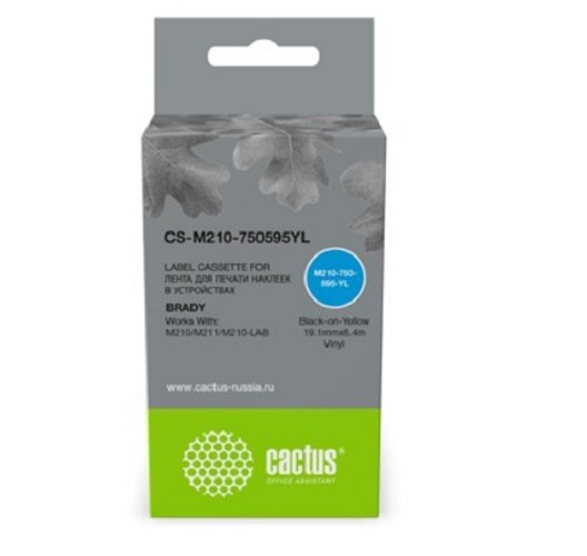 

Картридж ленточный Cactus M210-750-595-YL для Brady M210/M211/M210-LAB, M210-750-595-YL