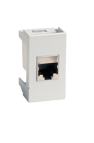 

Розетка DKC 45148 компьютерная RJ45/8P8C кат.5e, экран, 1 модуль, серая (разъем про-ва Hyperline), "Viva", 45148