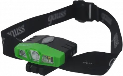 

Фонарь Gauss GF406 налобный GFL406 5W 180lm Li-ion 500mAh LED, GF406