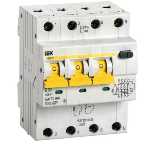 фото Автоматический выключатель дифф. тока (АВДТ)  IEK MAD22-6-032-C-30 в Ростове-на-Дону