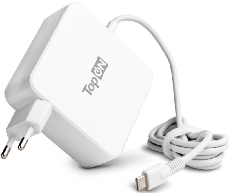 

Блок питания для ноутбука Dell TopOn TOP-DE100QW 100W кабель Type-C, Power Delivery, Quick Charge 3.0, в розетку, кабель 180 см. Белый., TOP-DE100QW