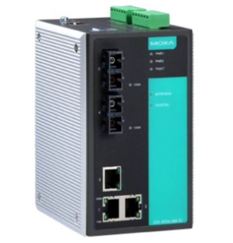 Изображение товара MOXA EDS-505A-MM-SC - управляемый коммутатор 3x10/100TX, 2x100FX SC