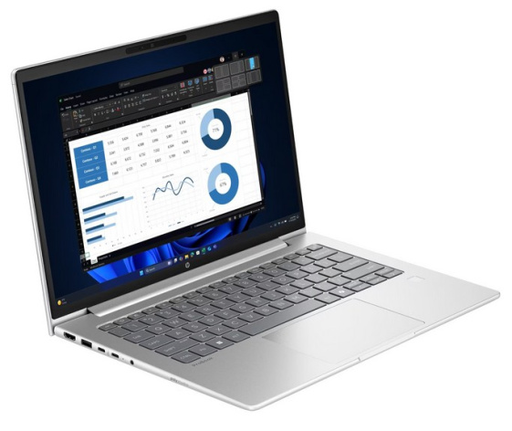 фото Ноутбук  HP ProBook 4 G1ah 14 ", Ryzen 5, 16 Гб RAM, 512 Гб SSD, Radeon Graphics, Серебристый
